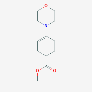 molecular formula C12H19NO3 B8529953 Methyl 4-morpholinocyclohex-3-enecarboxylate 