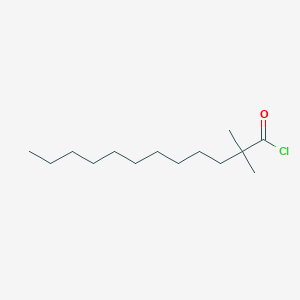 molecular formula C14H27ClO B8529980 2,2-Dimethyldodecanoyl chloride CAS No. 60631-34-7