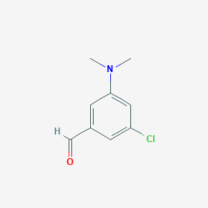 molecular formula C9H10ClNO B8529993 3-Chloro-5-n,n-dimethylaminobenzaldehyde 