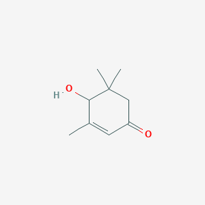 molecular formula C9H14O2 B085300 4-羟基-3,5,5-三甲基环己-2-烯酮 CAS No. 14203-59-9