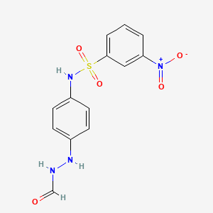 B8530026 N-[4-(2-Formylhydrazinyl)phenyl]-3-nitrobenzene-1-sulfonamide CAS No. 75753-05-8