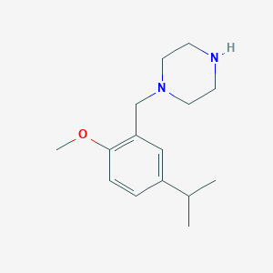 molecular formula C15H24N2O B8530049 1-(5-Isopropyl-2-methoxy-benzyl)-piperazine 