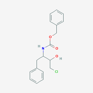 molecular formula C18H20ClNO3 B8530079 benzyl N-(4-chloro-3-hydroxy-1-phenylbutan-2-yl)carbamate 