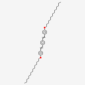 B8530115 1,1'-[1,4-Phenylenedi(ethene-2,1-diyl)]bis[4-(pentadecyloxy)benzene] CAS No. 890309-07-6