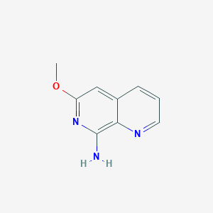 molecular formula C9H9N3O B8530124 6-Methoxy-1,7-naphthyridin-8-amine 