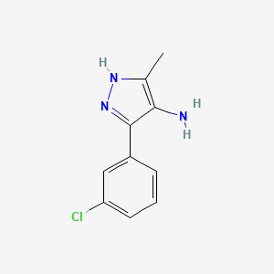 5-(3-chlorophenyl)-3-methyl-1H-pyrazol-4-amine