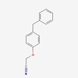 molecular formula C15H13NO B8530133 (4-Benzylphenoxy)acetonitrile 