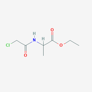 molecular formula C7H12ClNO3 B8530141 Ethyl 2-(2-chloroacetylamino)propionate 