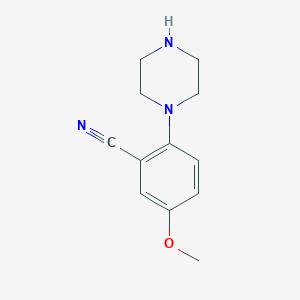 5-Methoxy-2-(piperazin-1-yl)benzonitrile