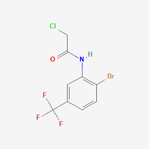 molecular formula C9H6BrClF3NO B8530147 2'-Bromo-5'-trifluoromethyl-2-chloroacetanilide 