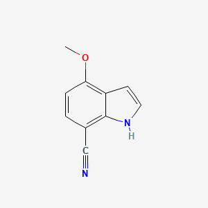 molecular formula C10H8N2O B8530150 4-Methoxy-7-cyanoindole 