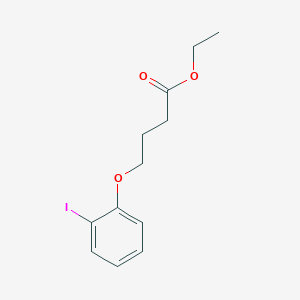 molecular formula C12H15IO3 B8530168 4-(2-Iodophenoxy)butyric acid ethyl ester 