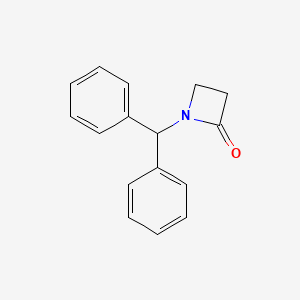 molecular formula C16H15NO B8530181 1-(Diphenylmethyl)azetidin-2-one CAS No. 65219-08-1