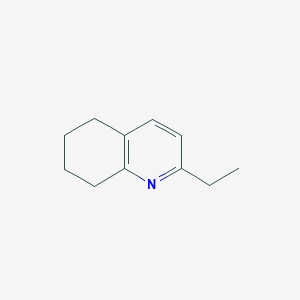 molecular formula C11H15N B8530194 2-Ethyl-5,6,7,8-tetrahydroquinoline 