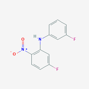 molecular formula C12H8F2N2O2 B8530269 5-fluoro-N-(3-fluorophenyl)-2-nitroaniline 