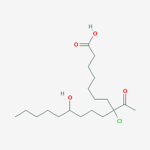 8-Acetyl-8-chloro-12-hydroxyheptadecanoic acid