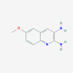 molecular formula C10H11N3O B8530313 2,3-Diamino-6-methoxyquinoline 