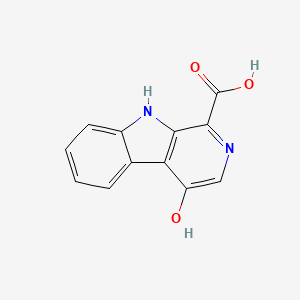 molecular formula C12H8N2O3 B8530336 1-Carboxy-4-Hydroxy-9H-Pyrido[3,4-b]Indole 