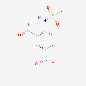 2-(Methanesulfonylamino)-5-(methoxycarbonyl)benzaldehyde