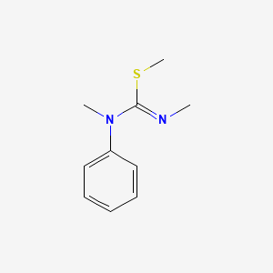 Methyl N,N'-dimethyl-N-phenylcarbamimidothioate