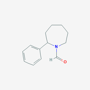molecular formula C13H17NO B8530385 2-Phenylazepane-1-carbaldehyde CAS No. 71602-41-0