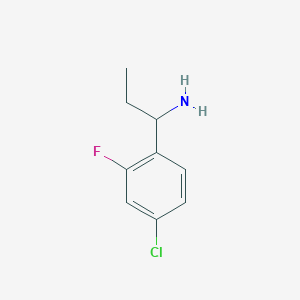 1-(4-Chloro-2-fluoro-phenyl)-propylamine