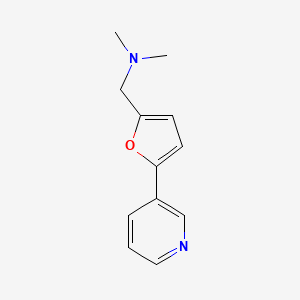 molecular formula C12H14N2O B8530415 N,N-dimethyl(5-(pyridin-3-yl)furan-2-yl)methanamine 