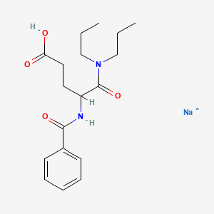 molecular formula C18H26N2NaO4 B8530470 Sodium proglumide 