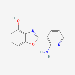 molecular formula C12H9N3O2 B8530557 2-(2-Amino-3-pyridyl)-1,3-benzoxazol-4-ol 