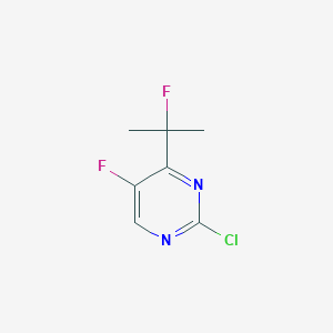 molecular formula C7H7ClF2N2 B8530582 2-Chloro-5-fluoro-4-(1-fluoro-1-methyl-ethyl)pyrimidine 