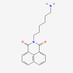 molecular formula C18H20N2O2 B8530602 2-(6-Aminohexyl)-1H-benzo[de]isoquinoline-1,3(2H)-dione 