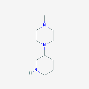 molecular formula C10H21N3 B8530619 1-Methyl-4-piperidin-3-yl-piperazine 