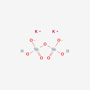 Dipotassium;hydroxy-[hydroxy(oxido)stiboryl]oxystibinate