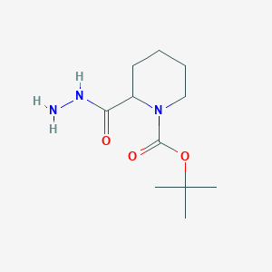 molecular formula C11H21N3O3 B8530691 2-Hydrazinocarbonyl-piperidine-1-carboxylic acid tert-butyl ester 