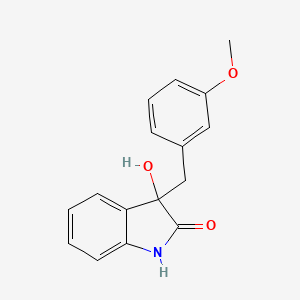 molecular formula C16H15NO3 B8530707 3-(m-Anisyl)-3-hydroxyindolin-2-one CAS No. 799262-40-1