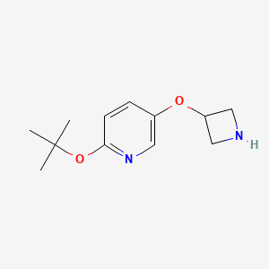 molecular formula C12H18N2O2 B8530710 5-(Azetidin-3-yloxy)-2-tert-butoxypyridine 