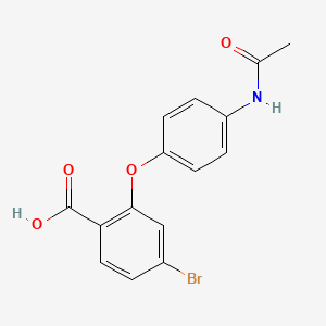 B8530711 2-(4-Acetamidophenoxy)-4-bromobenzoic acid CAS No. 825649-81-8