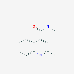 molecular formula C12H11ClN2O B8530723 2-chloro-N,N-dimethylquinoline-4-carboxamide 