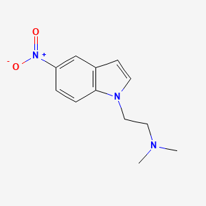molecular formula C12H15N3O2 B8530724 N,N-Dimethyl-2-(5-nitro-1H-indol-1-yl)ethanamine 
