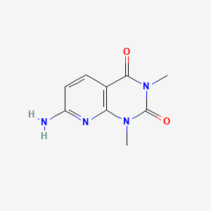 molecular formula C9H10N4O2 B8530735 Pyrido(2,3-d)pyrimidine-2,4(1H,3H)-dione, 7-amino-1,3-dimethyl- CAS No. 52294-86-7