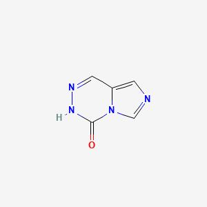 molecular formula C5H4N4O B8530738 imidazo[1,5-d]-as-triazin-4(3H)-one 