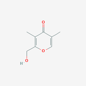 molecular formula C8H10O3 B8530756 3,5-Dimethyl-2-hydroxymethyl-4-pyrone 