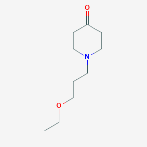 molecular formula C10H19NO2 B8530776 1-(3-Ethoxypropyl)-4-piperidone 