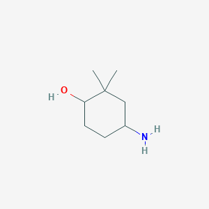 molecular formula C8H17NO B8530789 4-Amino-2,2-dimethylcyclohexanol 