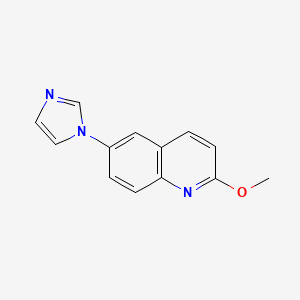 molecular formula C13H11N3O B8530803 6-(1H-imidazol-1-yl)-2-methoxy-quinoline 