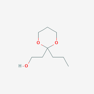molecular formula C9H18O3 B8530814 2-(2-Propyl-1,3-dioxan-2-yl)ethanol 