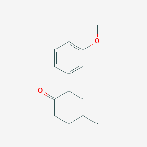 B8530835 2-(3-Methoxyphenyl)-4-methylcyclohexan-1-one CAS No. 70745-43-6