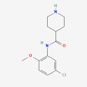 4-Chloro-2-(piperidine-4-carboxamido)anisole