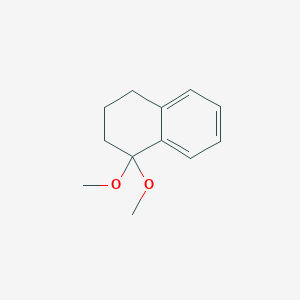 molecular formula C12H16O2 B8530856 1,1-Dimethoxy-1,2,3,4-tetrahydronaphthalene 