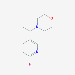 molecular formula C11H15FN2O B8530861 4-(1-(6-Fluoropyridin-3-yl)ethyl)morpholine 